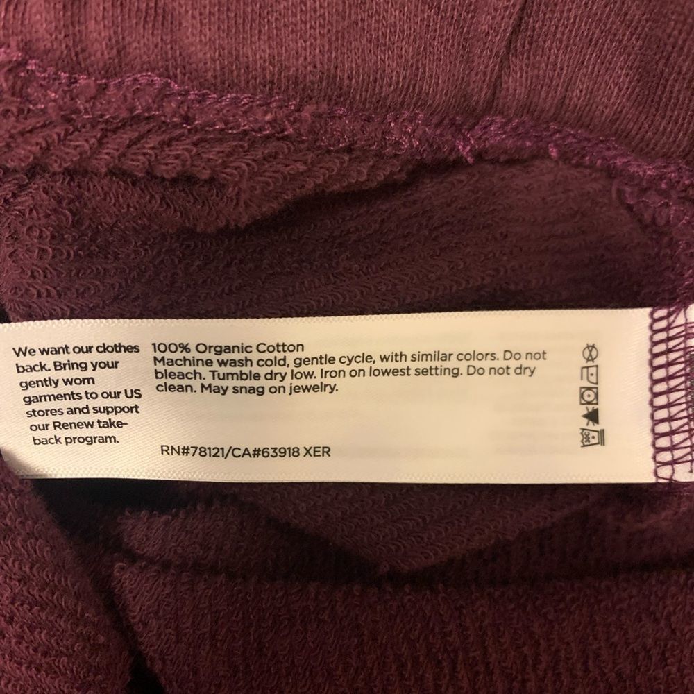 Eileen Fisher Lightweight Organic Cotton Terry Wide-Leg Pant XL Excellent - Picture 8 of 8